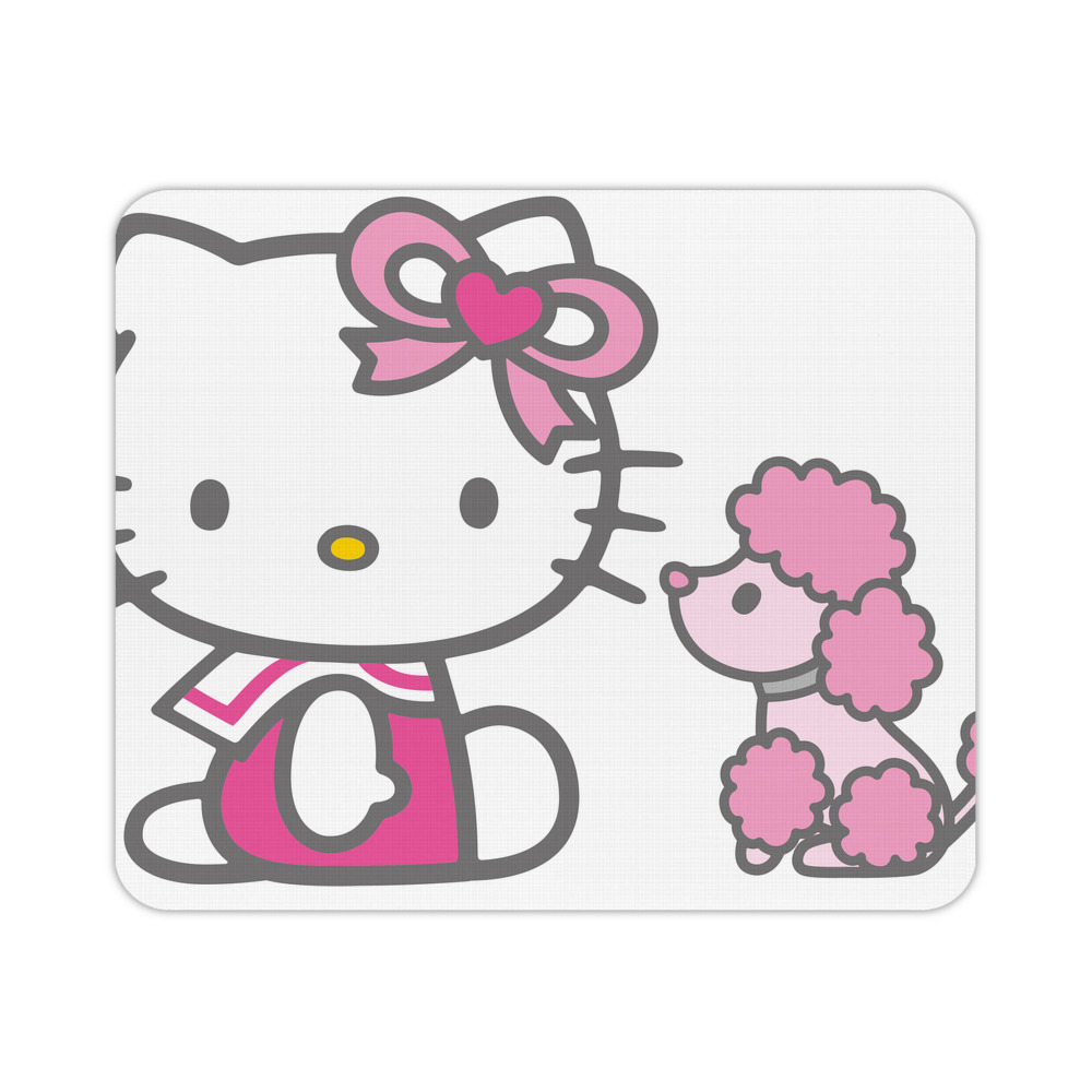 （画像用） Hello Kitty ハローキティ マウスパッド ステッチ加工 ラバー素材 防水 滑り止め 超薄型 ゲーミング/オフィス対応