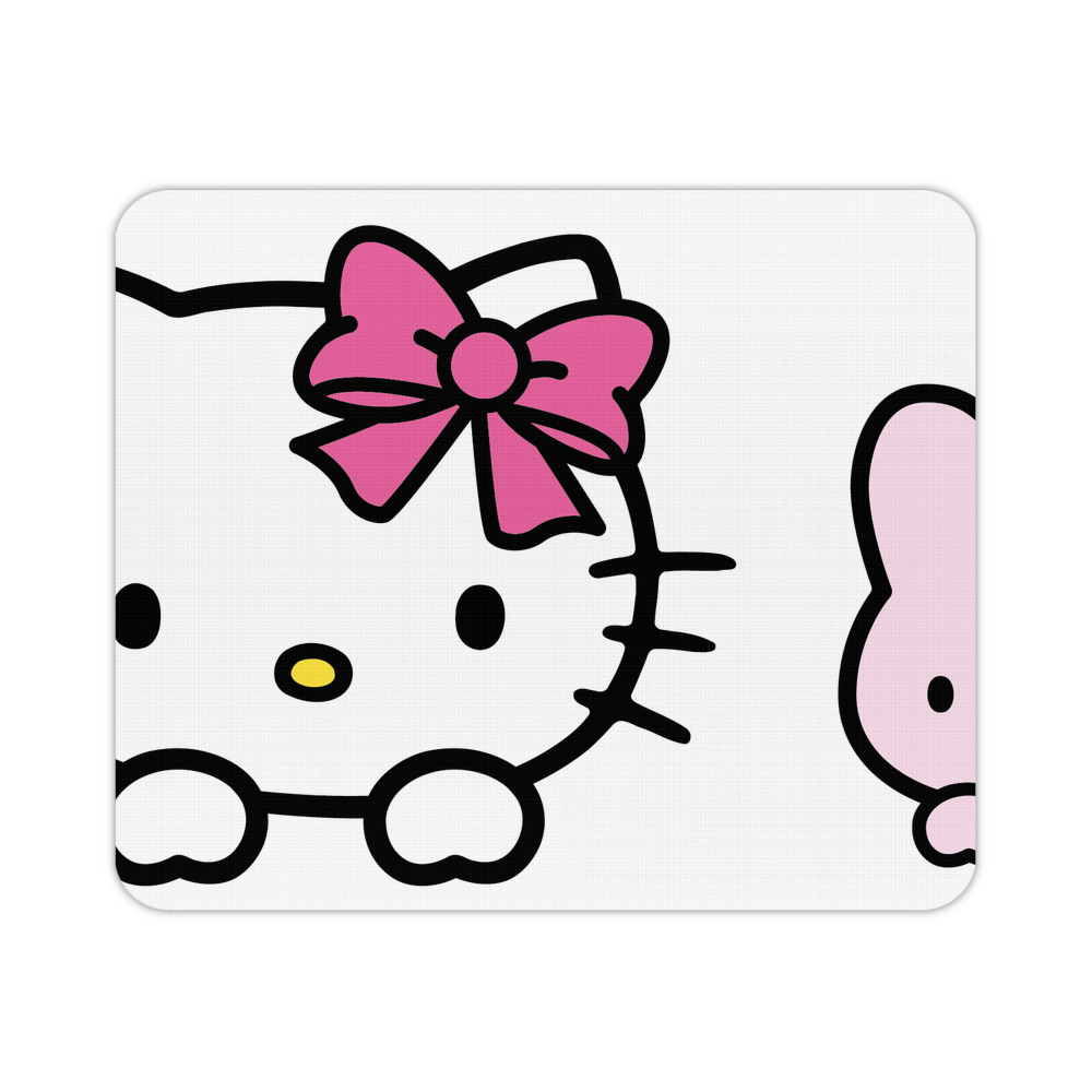 （画像用） Hello Kitty ハローキティ マウスパッド ステッチ加工 ラバー素材 防水 滑り止め 超薄型 ゲーミング/オフィス対応