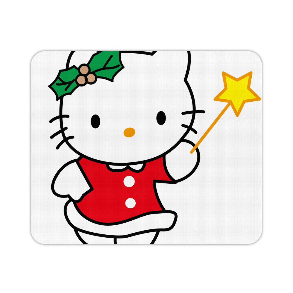 （画像用） Hello Kitty ハローキティ マウスパッド ステッチ加工 ラバー素材 防水 滑り止め 超薄型 ゲーミング/オフィス対応