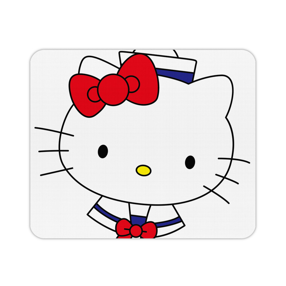 （画像用） Hello Kitty ハローキティ マウスパッド ステッチ加工 ラバー素材 防水 滑り止め 超薄型 ゲーミング/オフィス対応