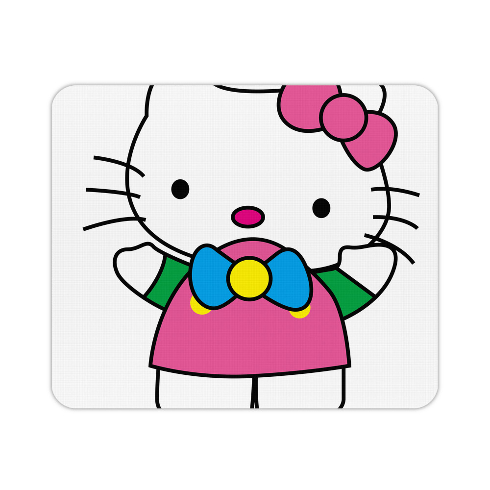 （画像用） Hello Kitty ハローキティ マウスパッド ステッチ加工 ラバー素材 防水 滑り止め 超薄型 ゲーミング/オフィス対応