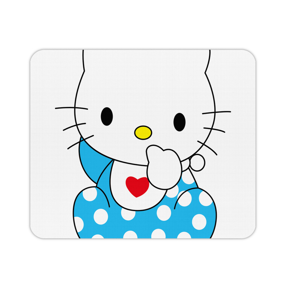 （画像用） Hello Kitty ハローキティ マウスパッド ステッチ加工 ラバー素材 防水 滑り止め 超薄型 ゲーミング/オフィス対応