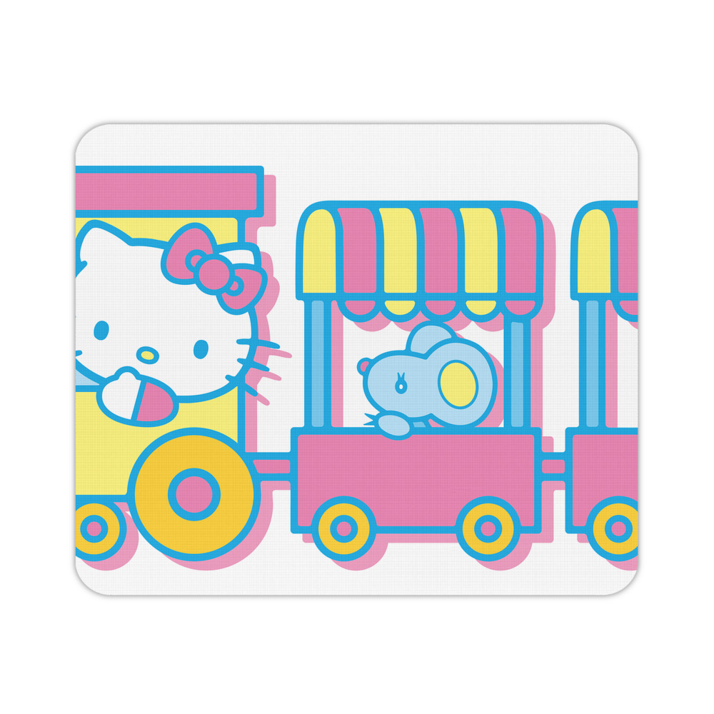 （画像用） Hello Kitty ハローキティ マウスパッド ステッチ加工 ラバー素材 防水 滑り止め 超薄型 ゲーミング/オフィス対応
