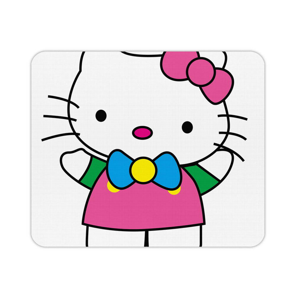 （画像用） Hello Kitty ハローキティ マウスパッド ステッチ加工 ラバー素材 防水 滑り止め 超薄型 ゲーミング/オフィス対応