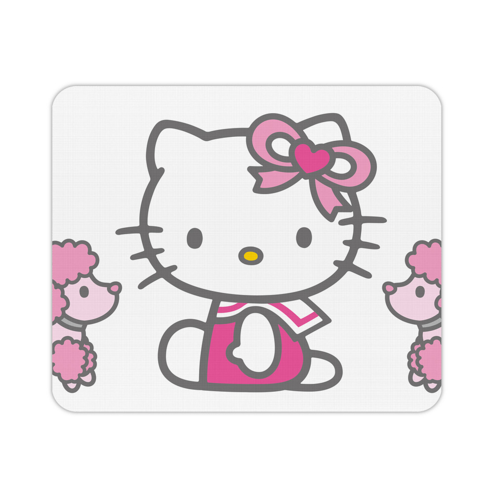 （画像用） Hello Kitty ハローキティ マウスパッド ステッチ加工 ラバー素材 防水 滑り止め 超薄型 ゲーミング/オフィス対応