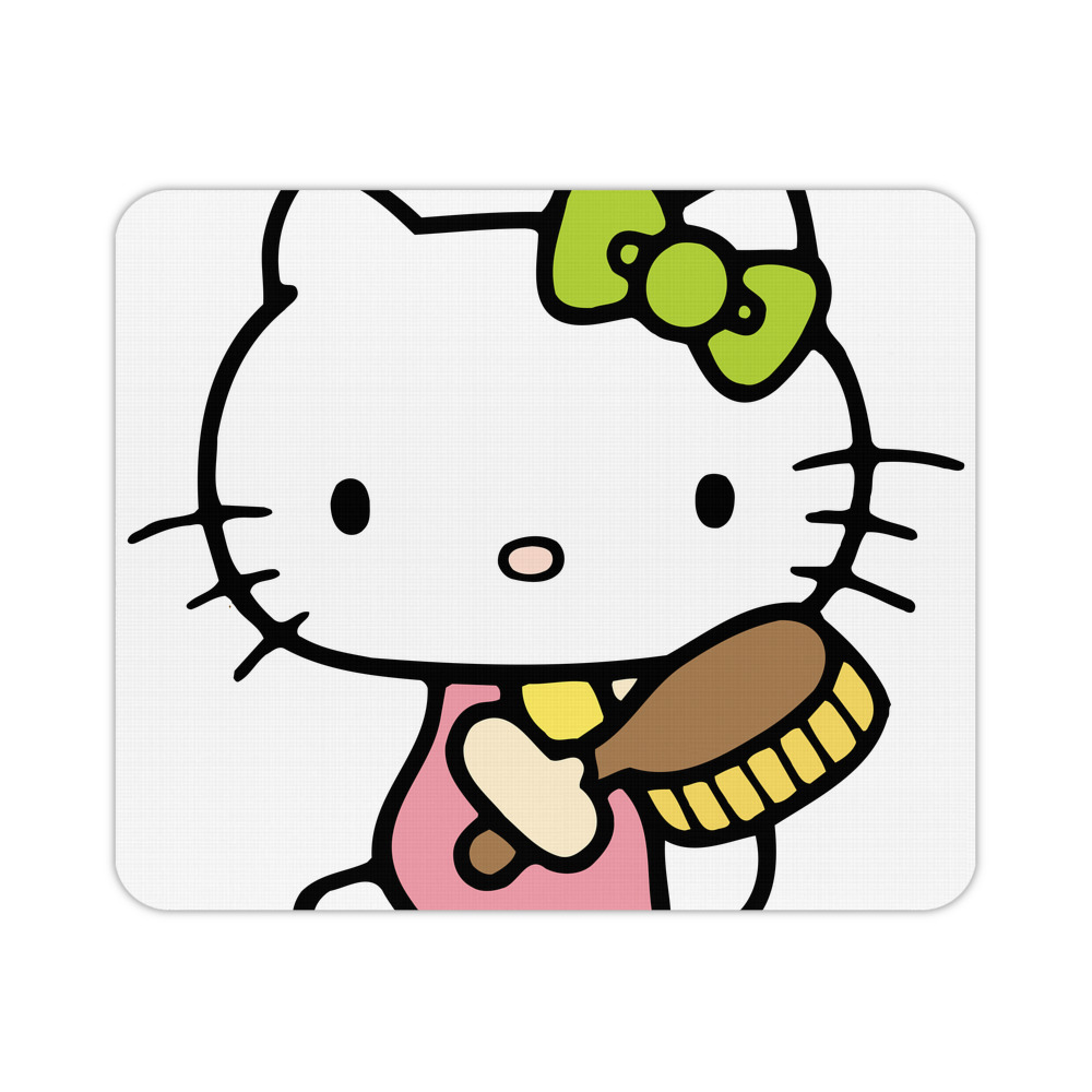 （画像用） Hello Kitty ハローキティ マウスパッド ステッチ加工 ラバー素材 防水 滑り止め 超薄型 ゲーミング/オフィス対応