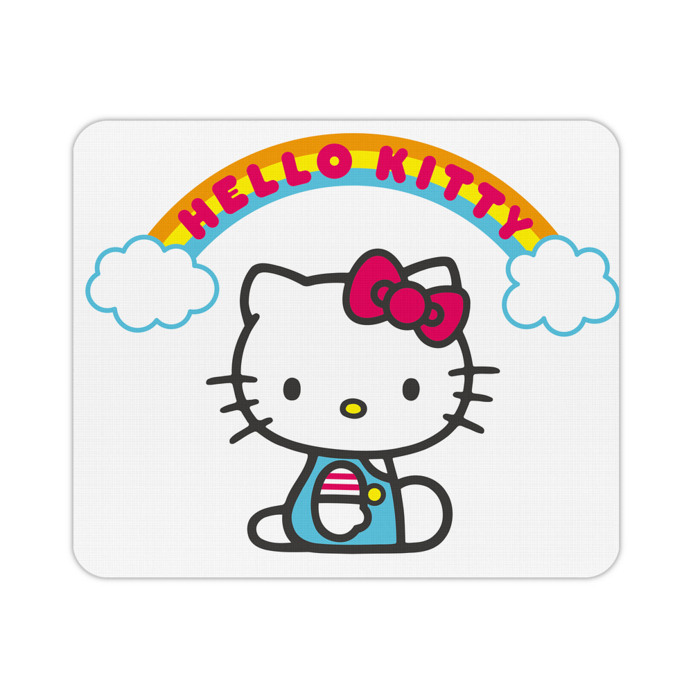 （画像用） Hello Kitty ハローキティ マウスパッド ステッチ加工 ラバー素材 防水 滑り止め 超薄型 ゲーミング/オフィス対応