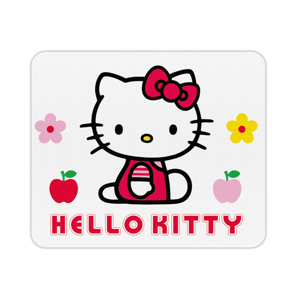 （画像用） Hello Kitty ハローキティ マウスパッド ステッチ加工 ラバー素材 防水 滑り止め 超薄型 ゲーミング/オフィス対応