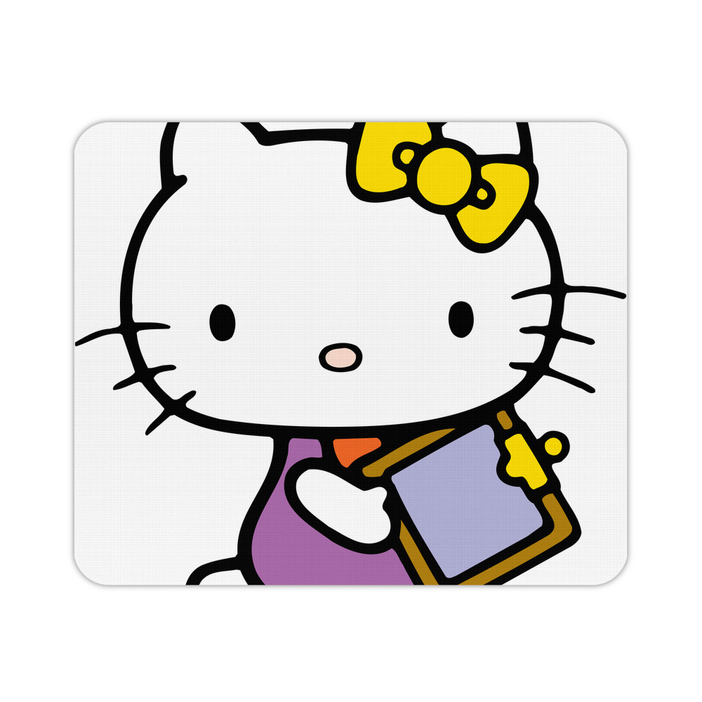 （画像用） Hello Kitty ハローキティ マウスパッド ステッチ加工 ラバー素材 防水 滑り止め 超薄型 ゲーミング/オフィス対応