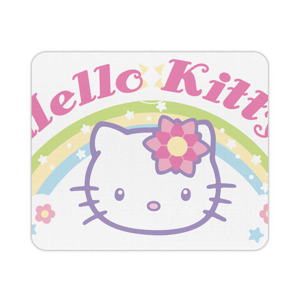 （画像用） Hello Kitty ハローキティ マウスパッド ステッチ加工 ラバー素材 防水 滑り止め 超薄型 ゲーミング/オフィス対応