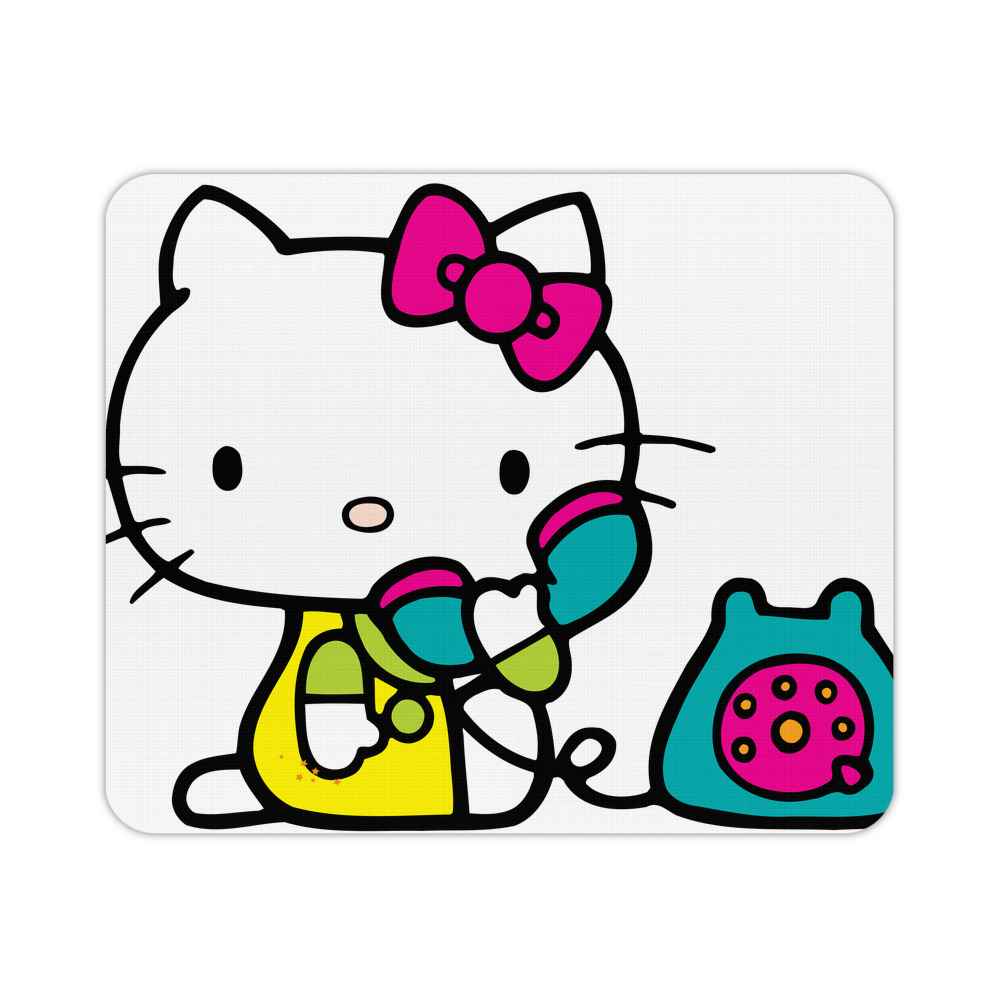 （画像用） Hello Kitty ハローキティ マウスパッド ステッチ加工 ラバー素材 防水 滑り止め 超薄型 ゲーミング/オフィス対応