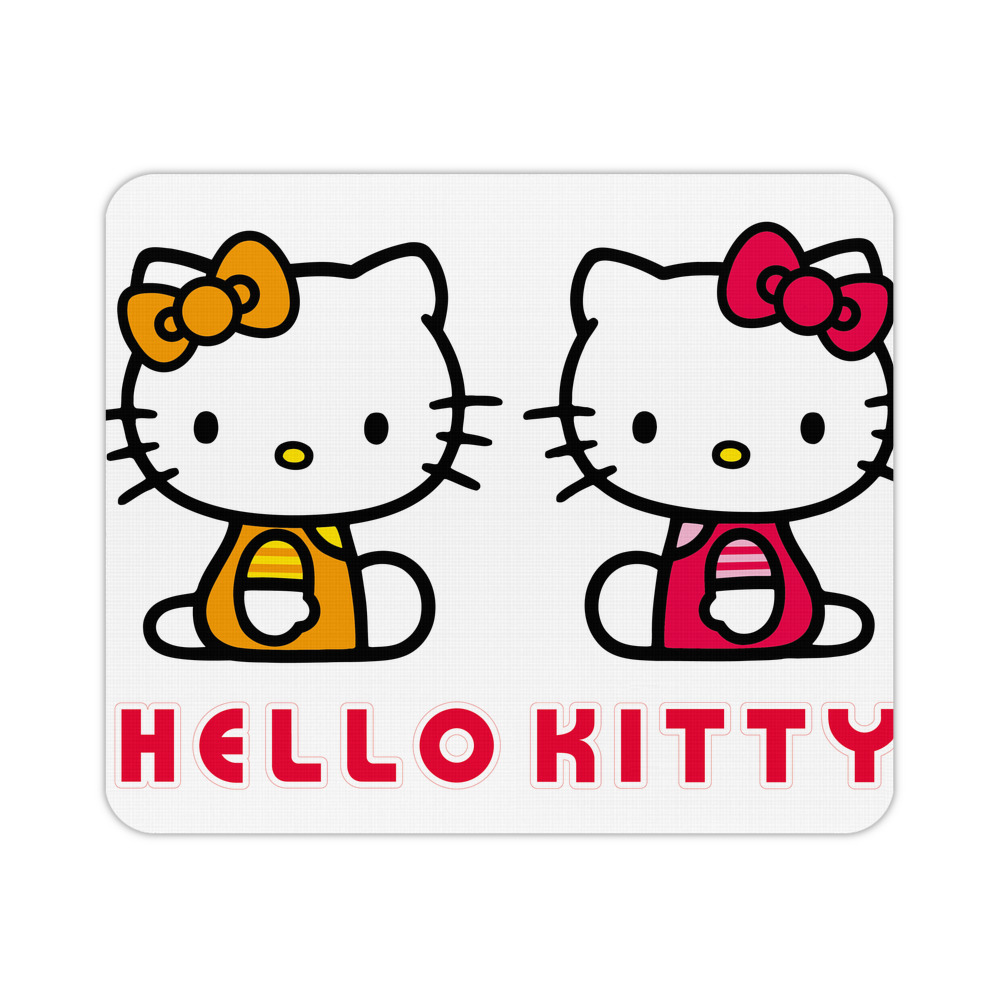 （画像用） Hello Kitty ハローキティ マウスパッド ステッチ加工 ラバー素材 防水 滑り止め 超薄型 ゲーミング/オフィス対応