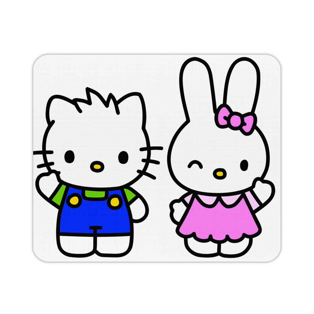 （画像用） Hello Kitty ハローキティ マウスパッド ステッチ加工 ラバー素材 防水 滑り止め 超薄型 ゲーミング/オフィス対応