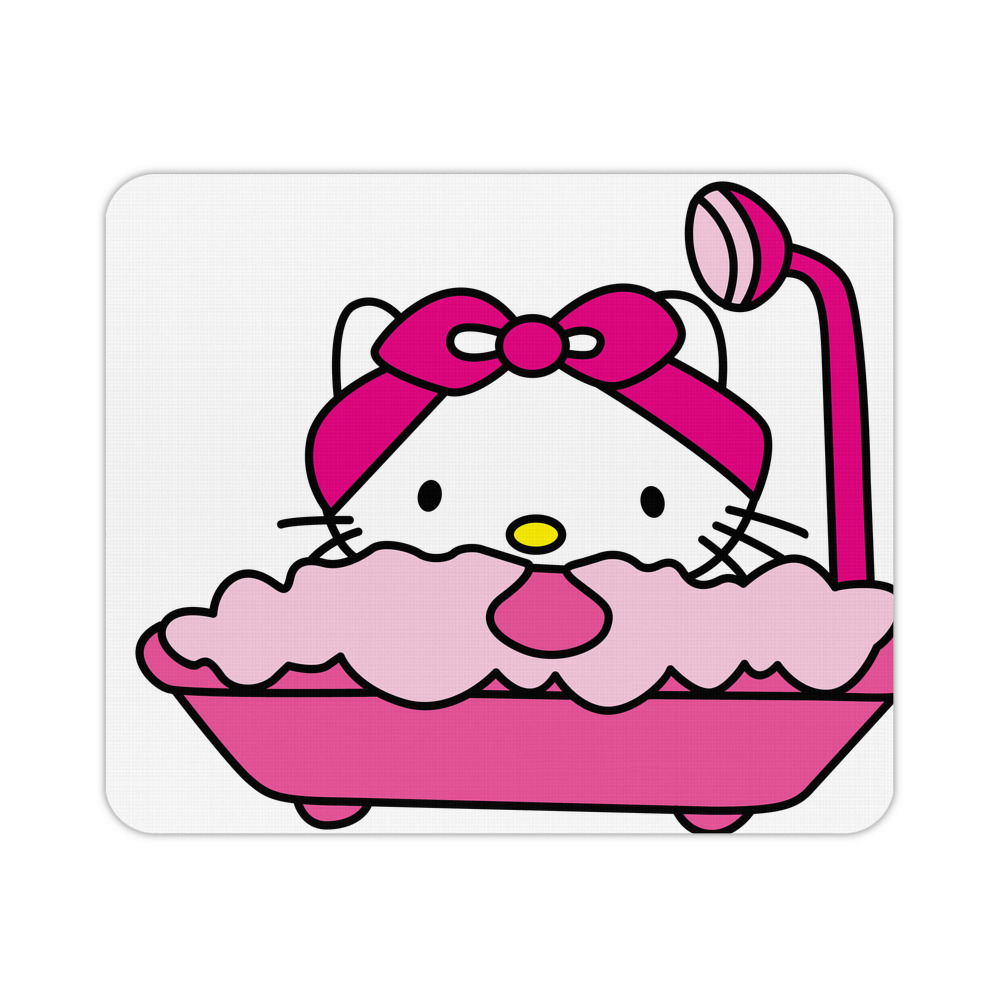 （画像用） Hello Kitty ハローキティ マウスパッド ステッチ加工 ラバー素材 防水 滑り止め 超薄型 ゲーミング/オフィス対応