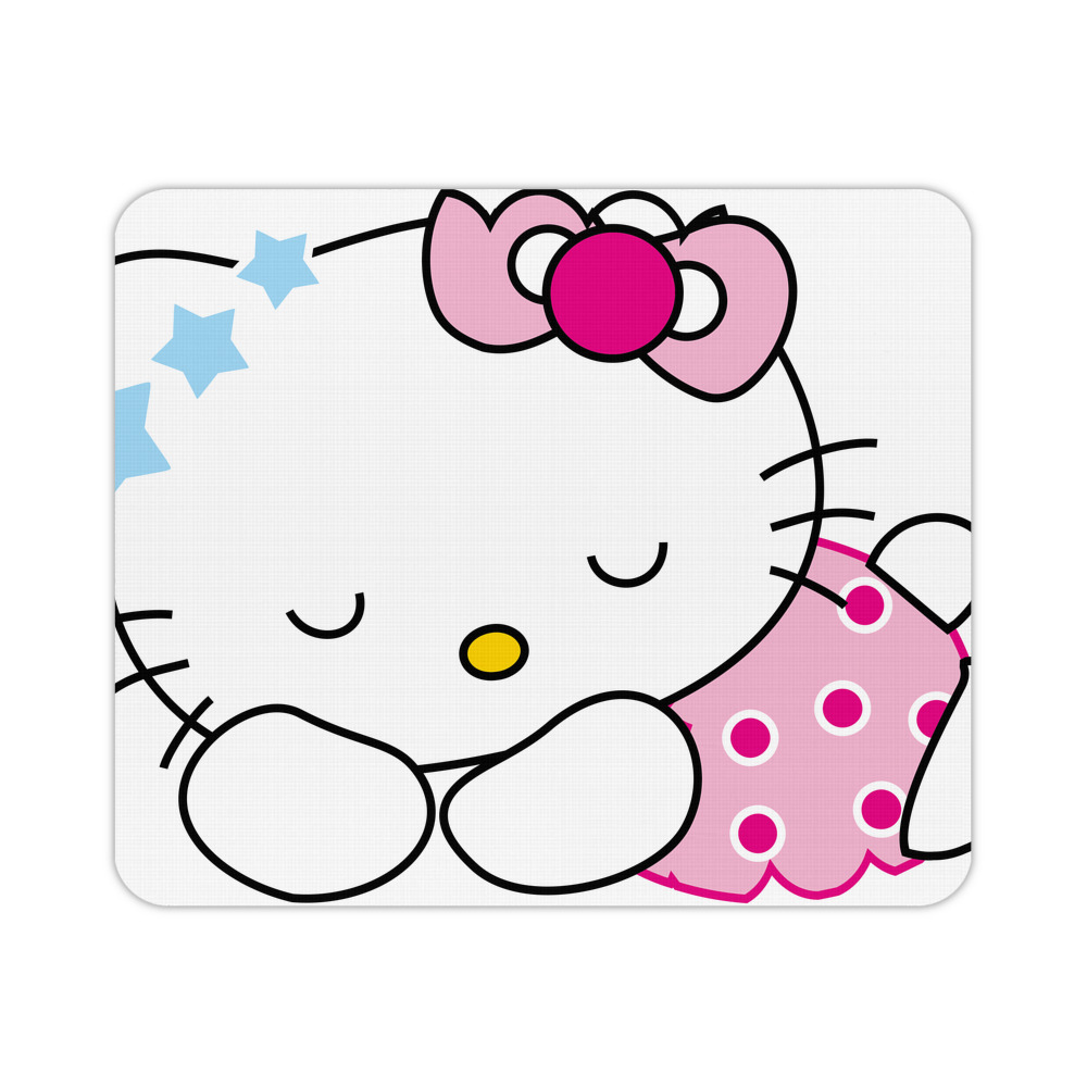 （画像用） Hello Kitty ハローキティ マウスパッド ステッチ加工 ラバー素材 防水 滑り止め 超薄型 ゲーミング/オフィス対応