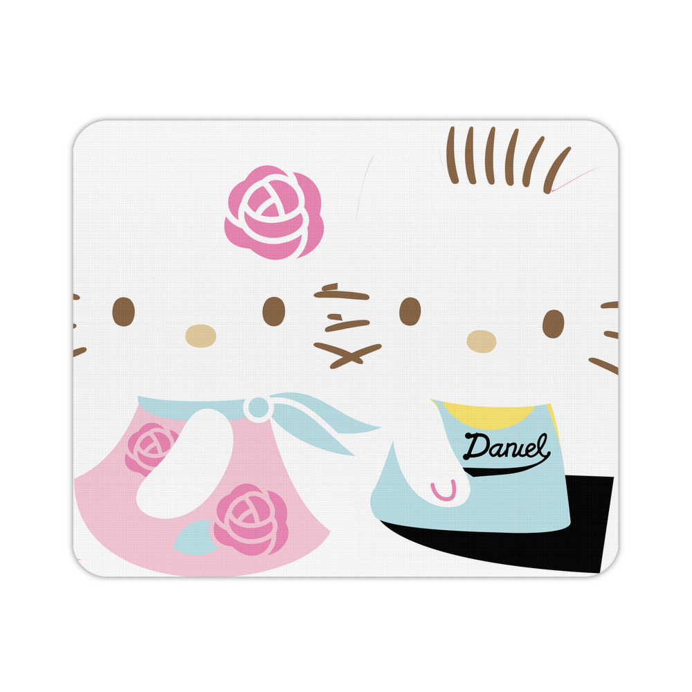 （画像用） Hello Kitty ハローキティ マウスパッド ステッチ加工 ラバー素材 防水 滑り止め 超薄型 ゲーミング/オフィス対応