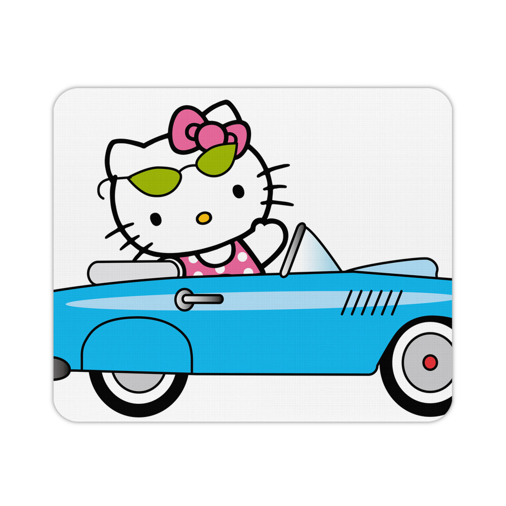 （画像用） Hello Kitty ハローキティ マウスパッド ステッチ加工 ラバー素材 防水 滑り止め 超薄型 ゲーミング/オフィス対応