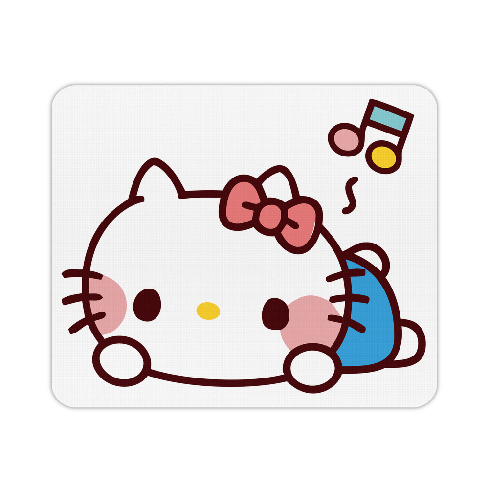 （画像用） Hello Kitty ハローキティ マウスパッド ステッチ加工 ラバー素材 防水 滑り止め 超薄型 ゲーミング/オフィス対応
