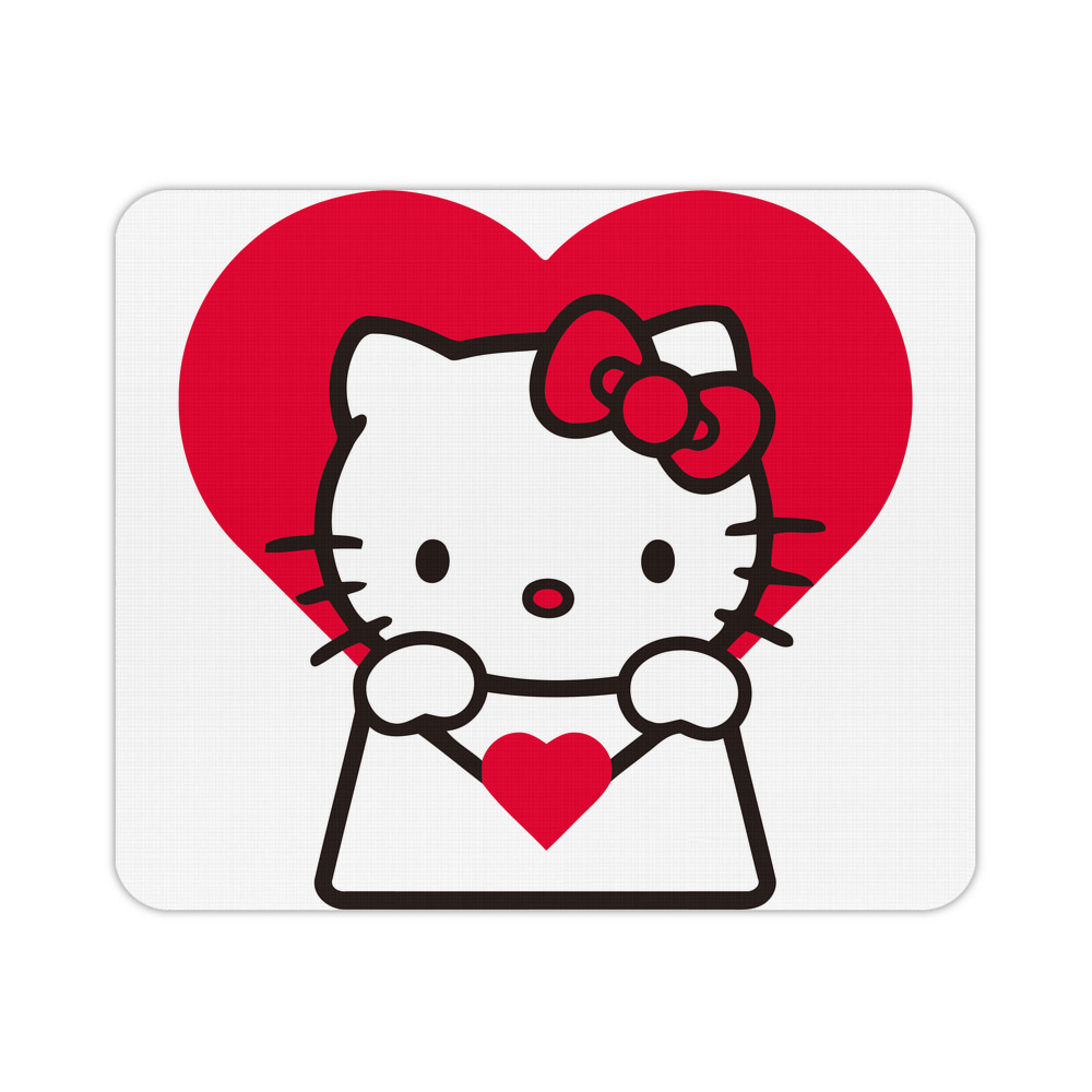（画像用） Hello Kitty ハローキティ マウスパッド ステッチ加工 ラバー素材 防水 滑り止め 超薄型 ゲーミング/オフィス対応