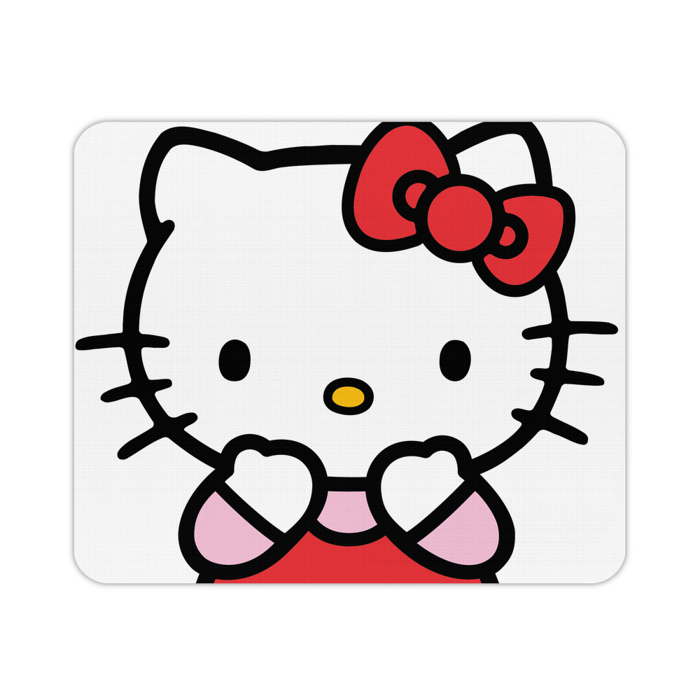 （画像用） Hello Kitty ハローキティ マウスパッド ステッチ加工 ラバー素材 防水 滑り止め 超薄型 ゲーミング/オフィス対応