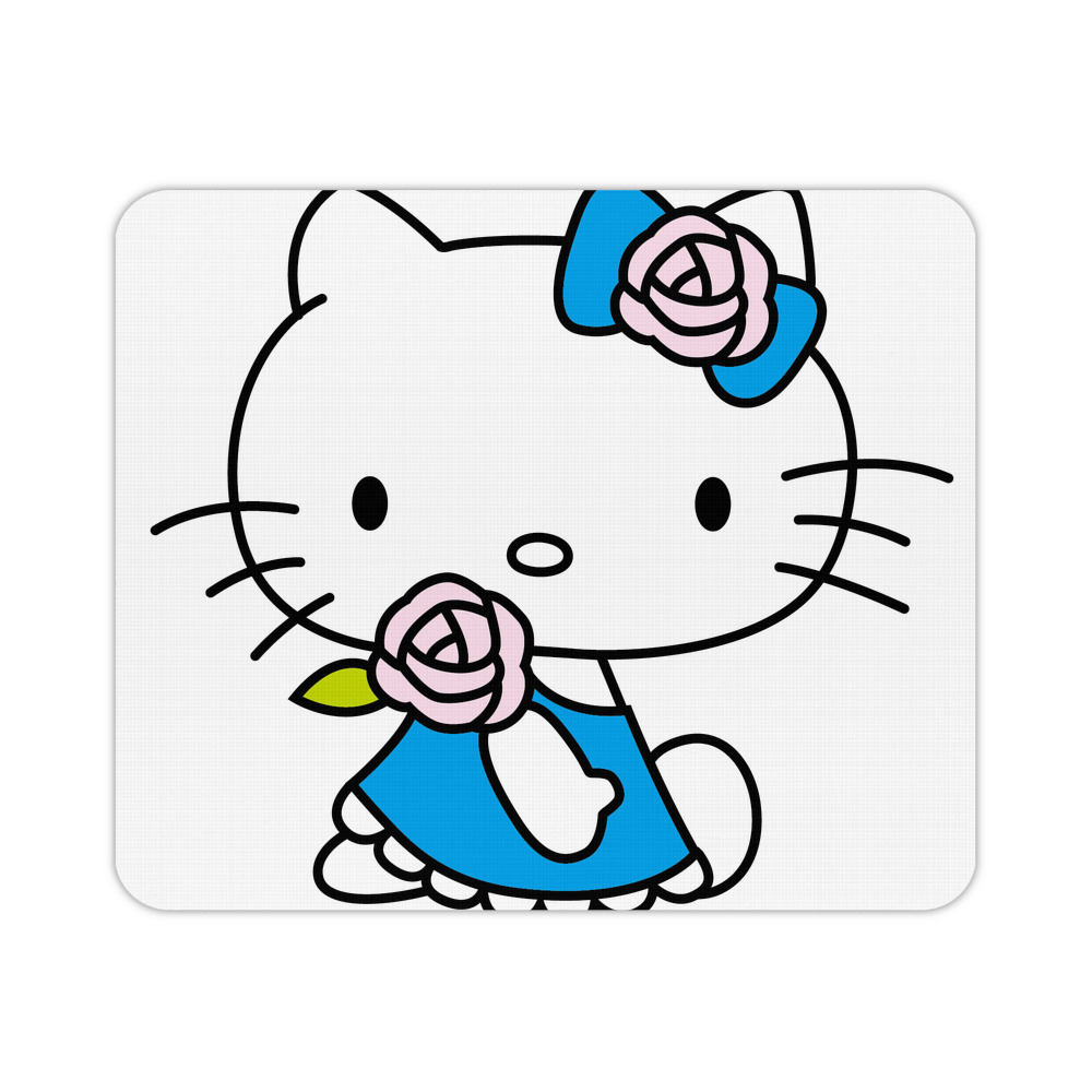 （画像用） Hello Kitty ハローキティ マウスパッド ステッチ加工 ラバー素材 防水 滑り止め 超薄型 ゲーミング/オフィス対応