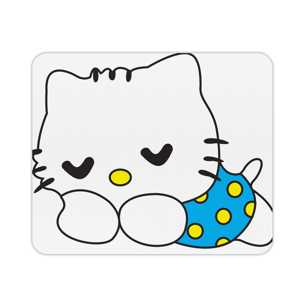 （画像用） Hello Kitty ハローキティ マウスパッド ステッチ加工 ラバー素材 防水 滑り止め 超薄型 ゲーミング/オフィス対応