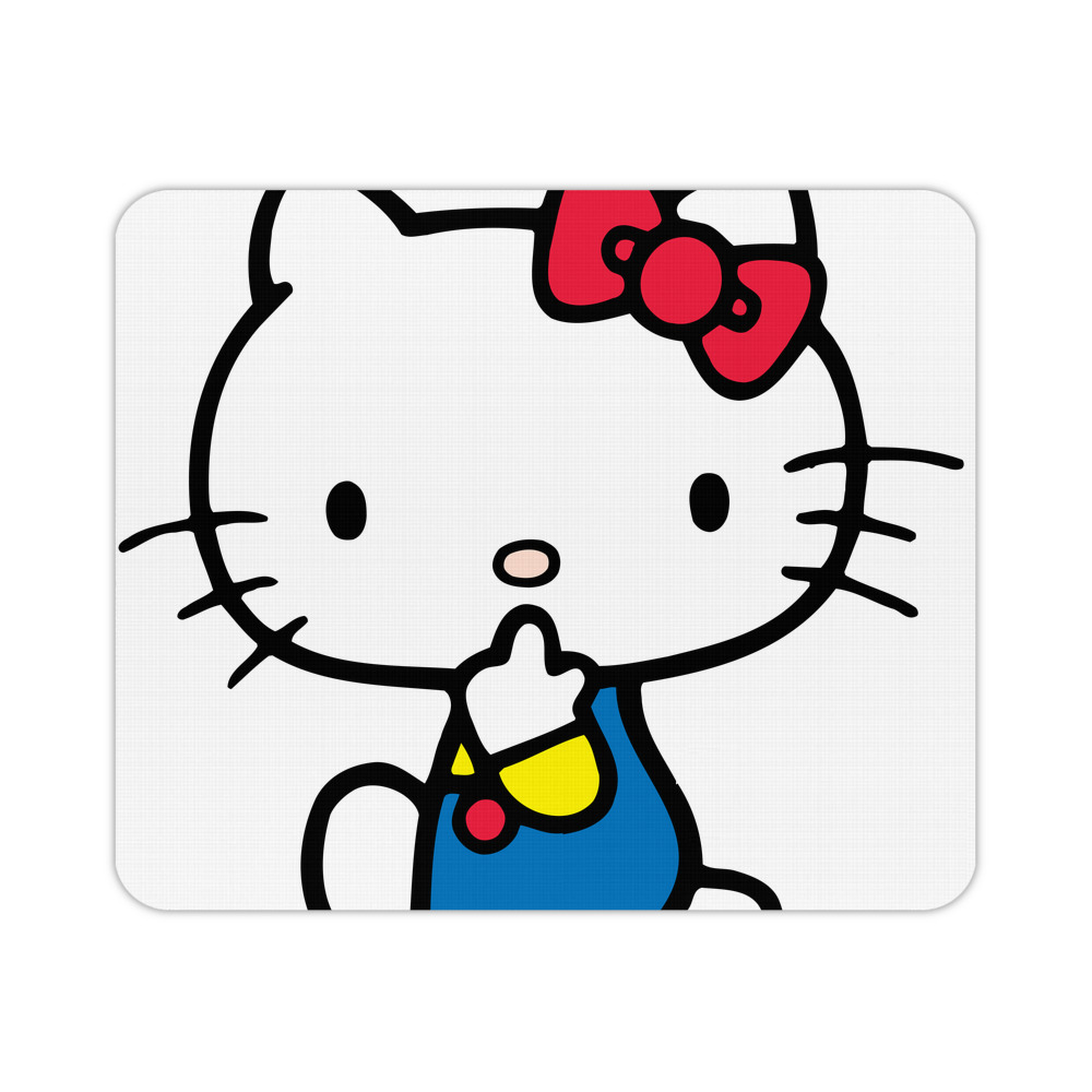 （画像用） Hello Kitty ハローキティ マウスパッド ステッチ加工 ラバー素材 防水 滑り止め 超薄型 ゲーミング/オフィス対応