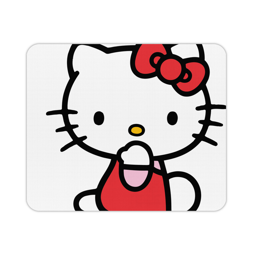 （画像用） Hello Kitty ハローキティ マウスパッド ステッチ加工 ラバー素材 防水 滑り止め 超薄型 ゲーミング/オフィス対応