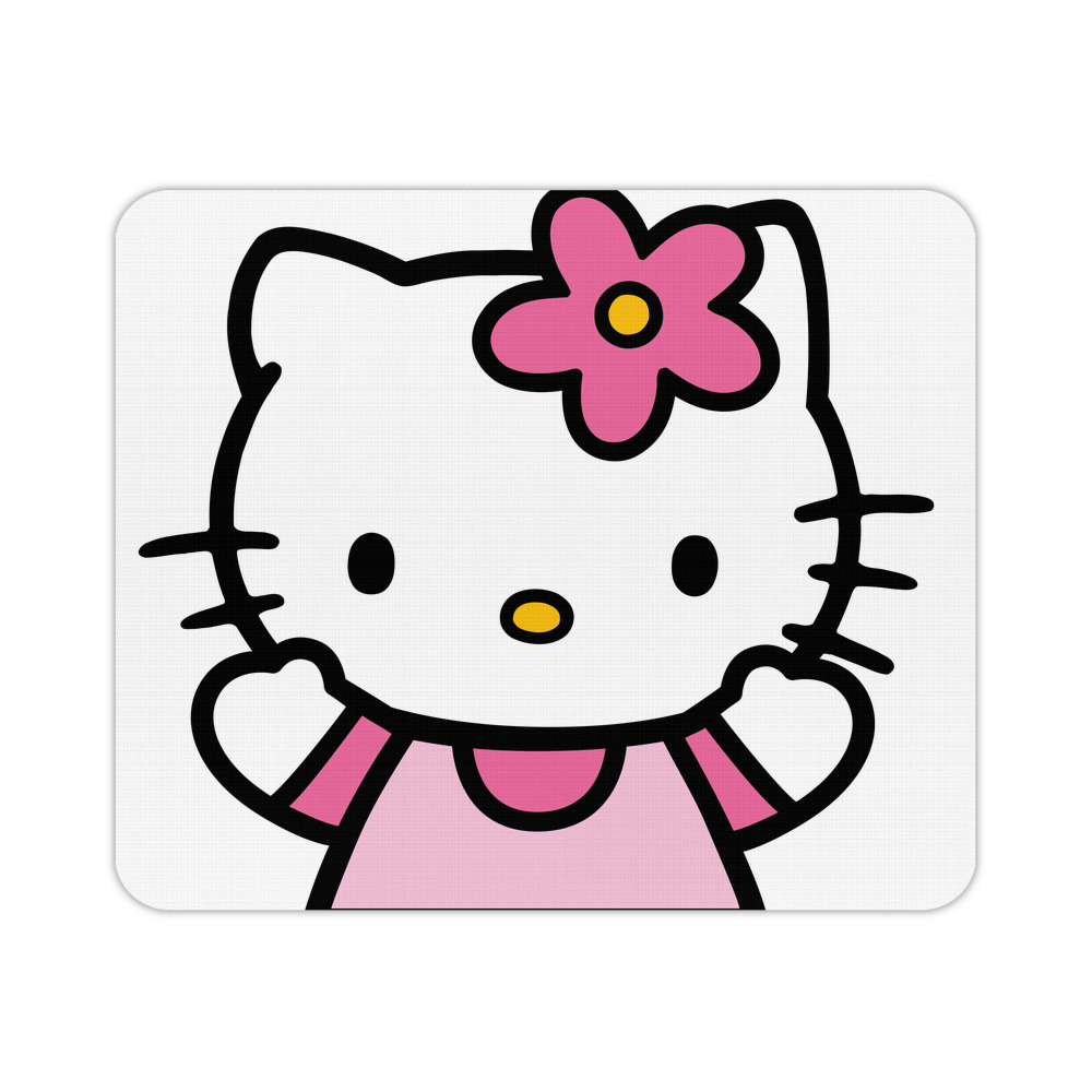 （画像用） Hello Kitty ハローキティ マウスパッド ステッチ加工 ラバー素材 防水 滑り止め 超薄型 ゲーミング/オフィス対応