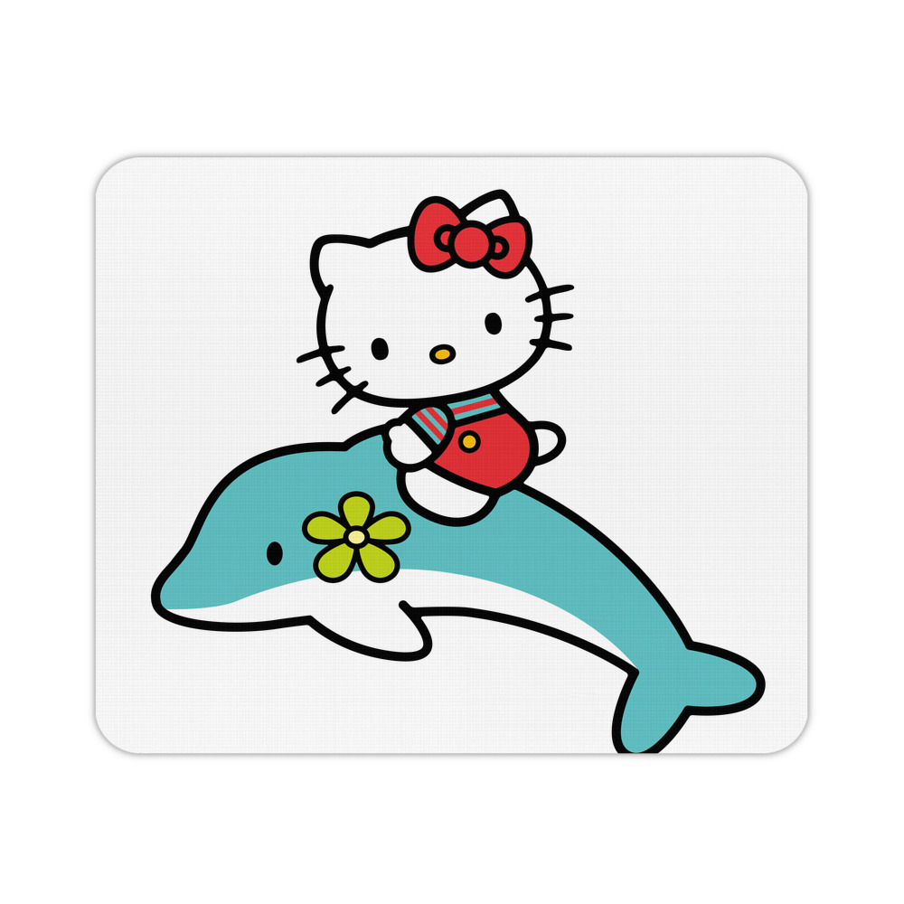 （画像用） Hello Kitty ハローキティ マウスパッド ステッチ加工 ラバー素材 防水 滑り止め 超薄型 ゲーミング/オフィス対応