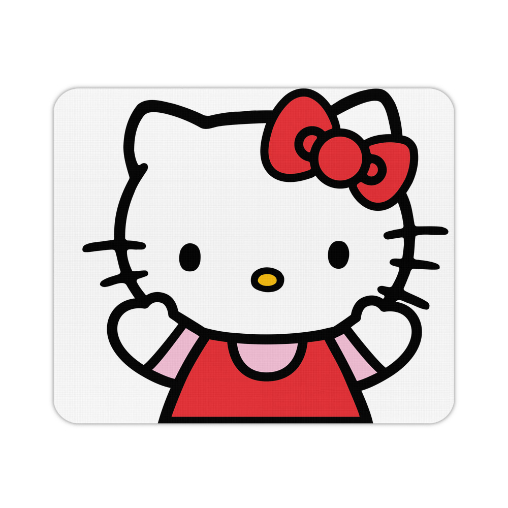 （画像用） Hello Kitty ハローキティ マウスパッド ステッチ加工 ラバー素材 防水 滑り止め 超薄型 ゲーミング/オフィス対応
