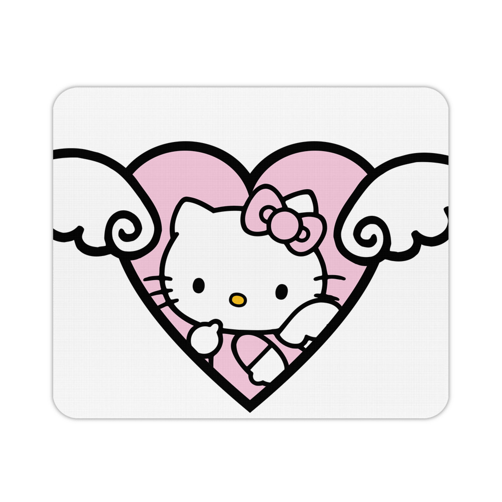 （画像用） Hello Kitty ハローキティ マウスパッド ステッチ加工 ラバー素材 防水 滑り止め 超薄型 ゲーミング/オフィス対応