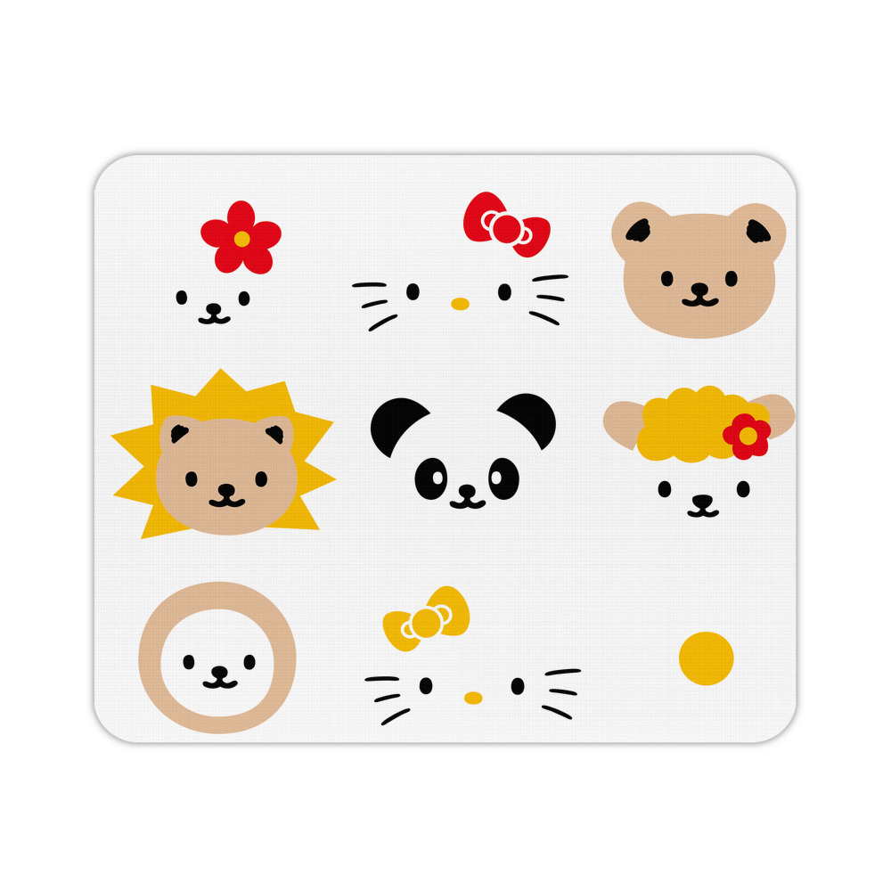 （画像用） Hello Kitty ハローキティ マウスパッド ステッチ加工 ラバー素材 防水 滑り止め 超薄型 ゲーミング/オフィス対応
