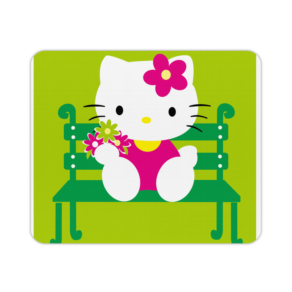 （画像用） Hello Kitty ハローキティ マウスパッド ステッチ加工 ラバー素材 防水 滑り止め 超薄型 ゲーミング/オフィス対応