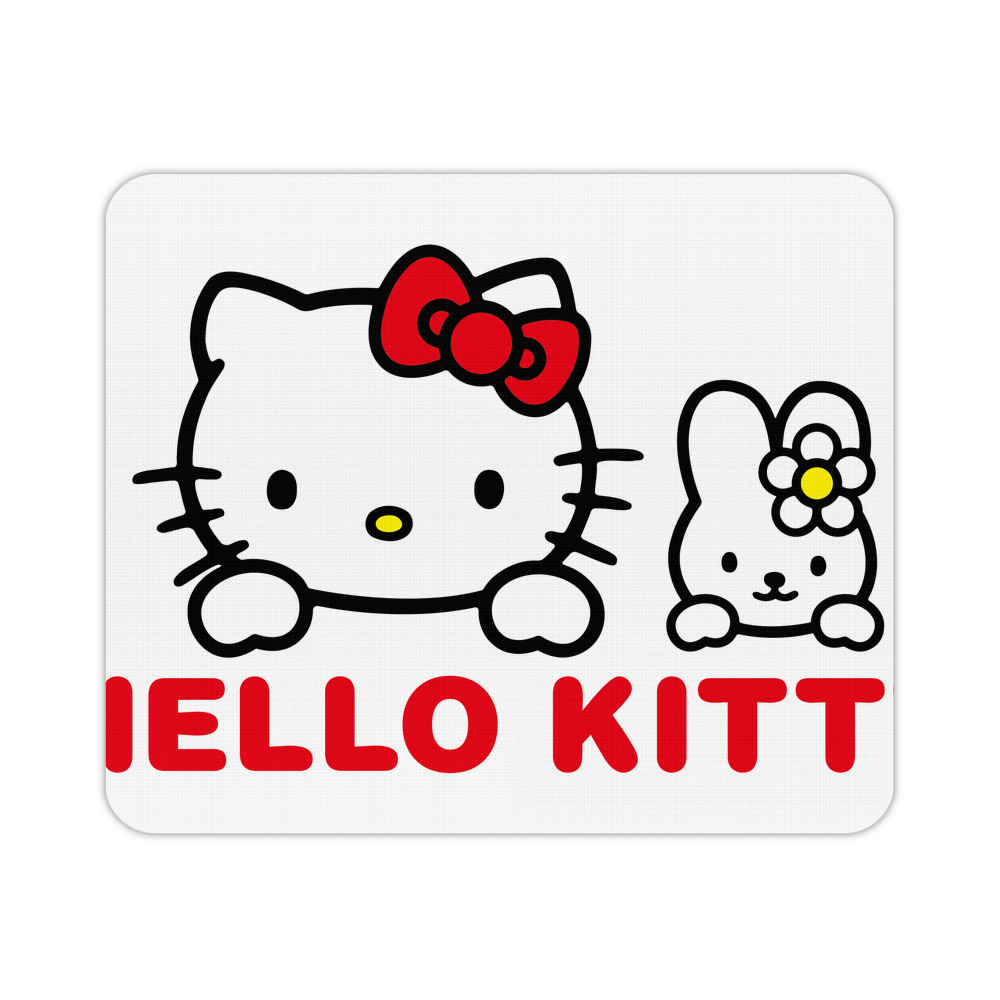 （画像用） Hello Kitty ハローキティ マウスパッド ステッチ加工 ラバー素材 防水 滑り止め 超薄型 ゲーミング/オフィス対応