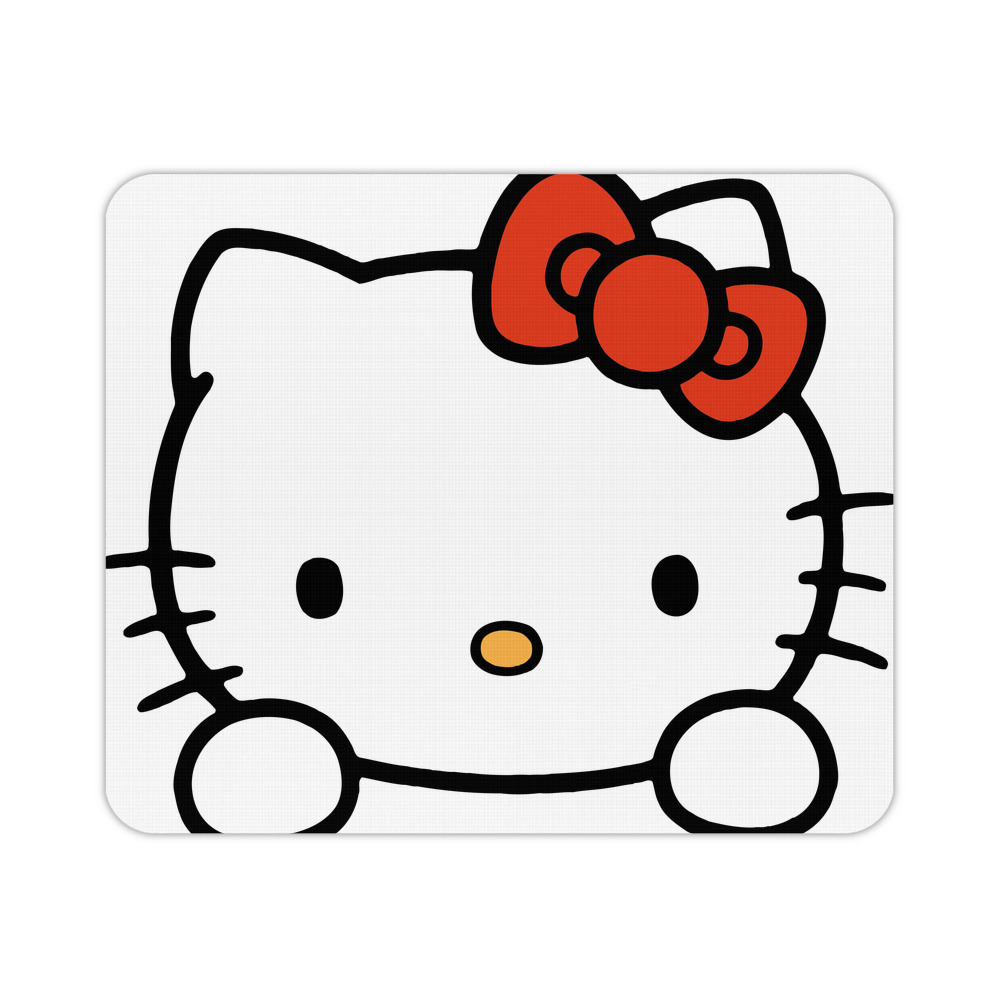 （画像用） Hello Kitty ハローキティ マウスパッド ステッチ加工 ラバー素材 防水 滑り止め 超薄型 ゲーミング/オフィス対応