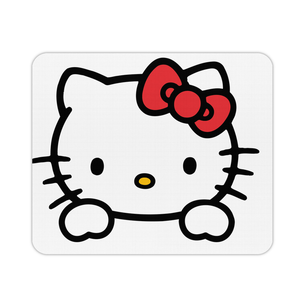 （画像用） Hello Kitty ハローキティ マウスパッド ステッチ加工 ラバー素材 防水 滑り止め 超薄型 ゲーミング/オフィス対応