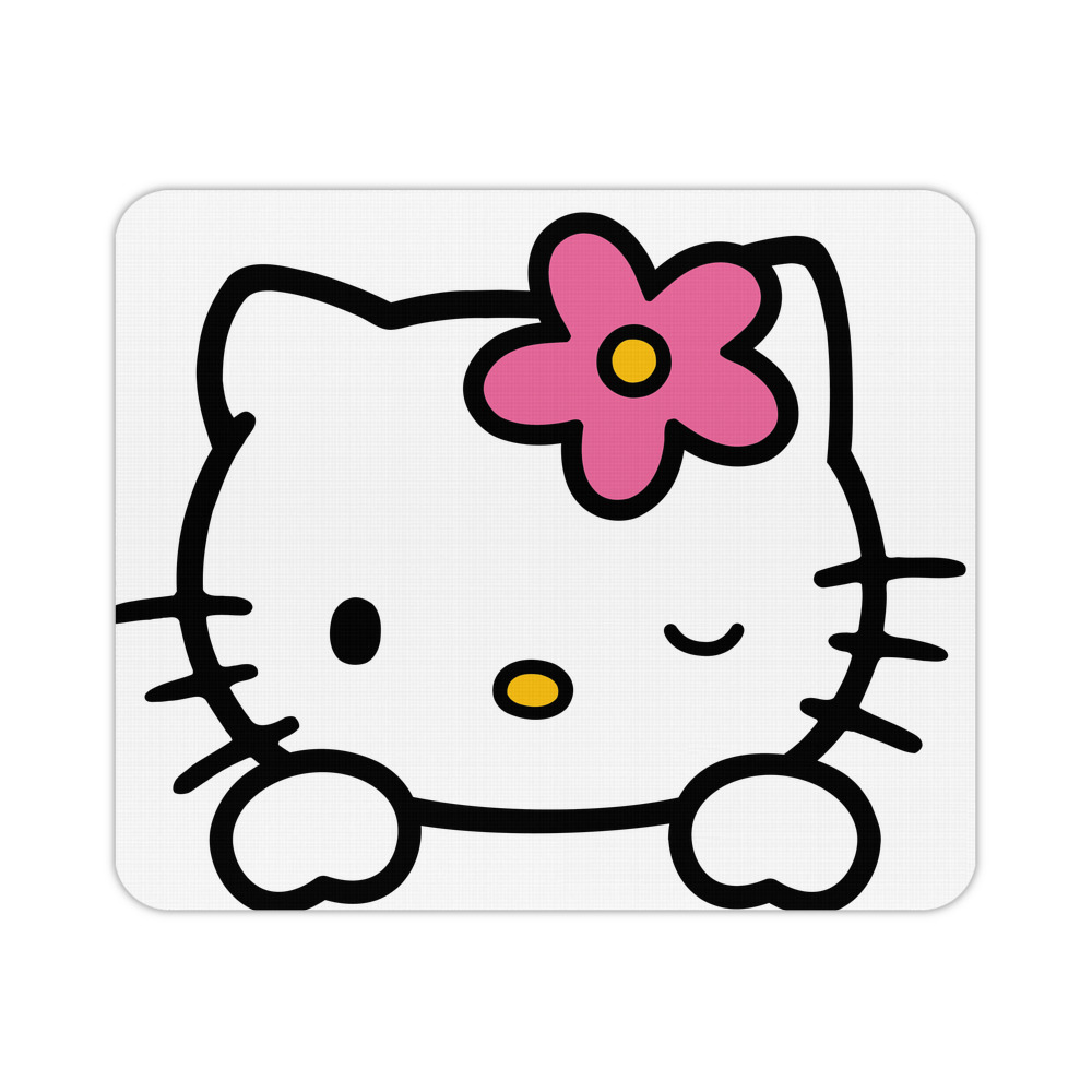 （画像用） Hello Kitty ハローキティ マウスパッド ステッチ加工 ラバー素材 防水 滑り止め 超薄型 ゲーミング/オフィス対応
