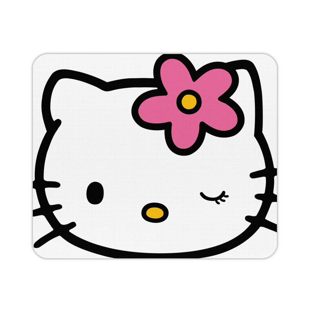 （画像用） Hello Kitty ハローキティ マウスパッド ステッチ加工 ラバー素材 防水 滑り止め 超薄型 ゲーミング/オフィス対応