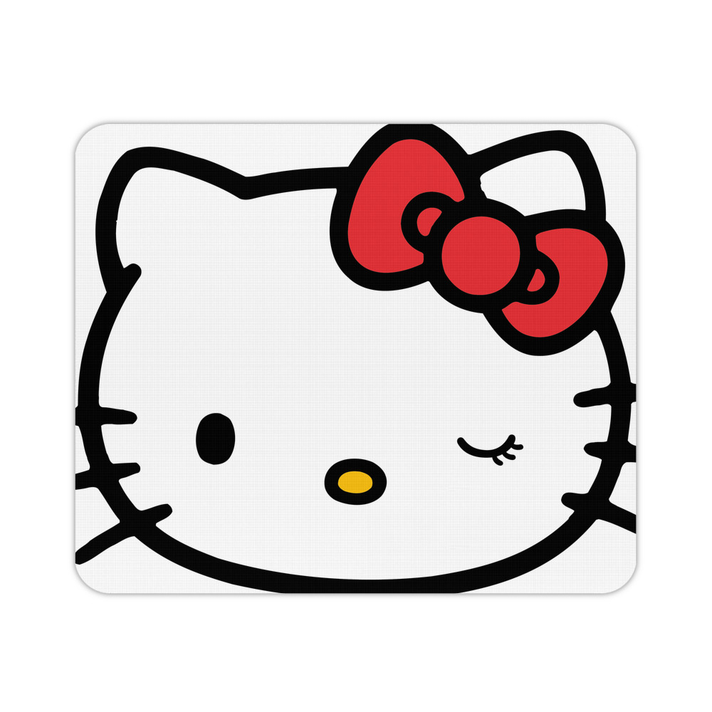 （画像用） Hello Kitty ハローキティ マウスパッド ステッチ加工 ラバー素材 防水 滑り止め 超薄型 ゲーミング/オフィス対応