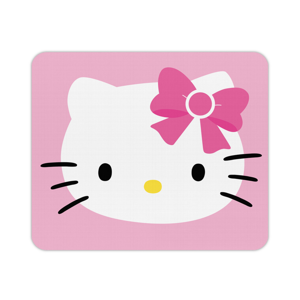 （画像用） Hello Kitty ハローキティ マウスパッド ステッチ加工 ラバー素材 防水 滑り止め 超薄型 ゲーミング/オフィス対応