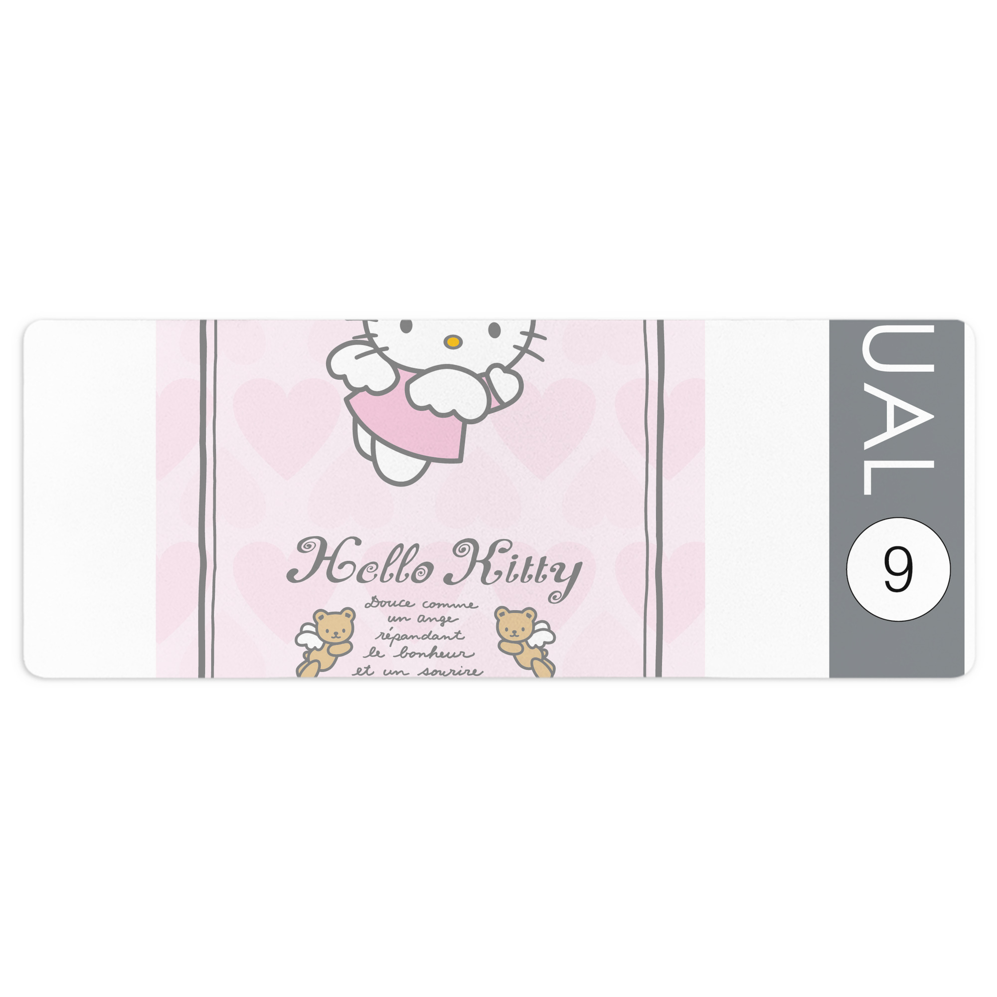（画像用） Hello Kitty ハローキティ ステッチ加工 大判デスクマット／滑り止めマウスパッド