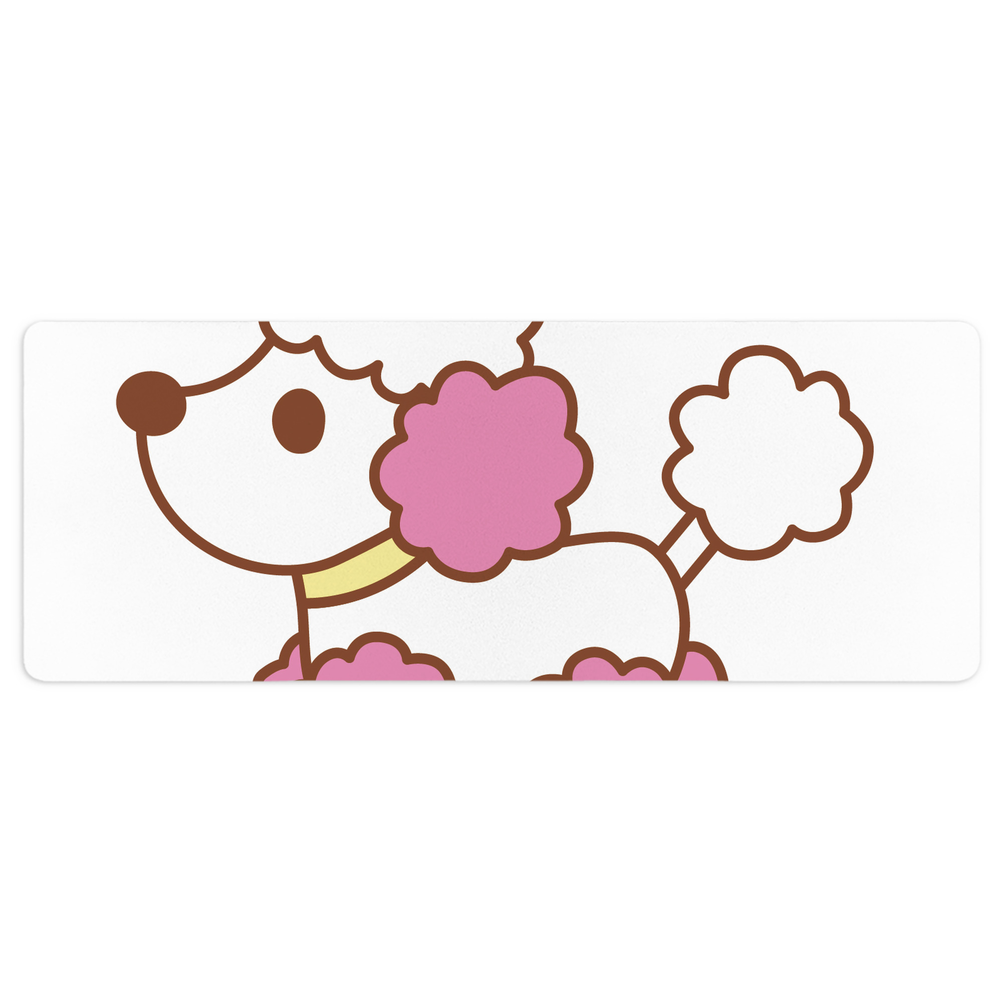 （画像用） Hello Kitty ハローキティ ステッチ加工 大判デスクマット／滑り止めマウスパッド