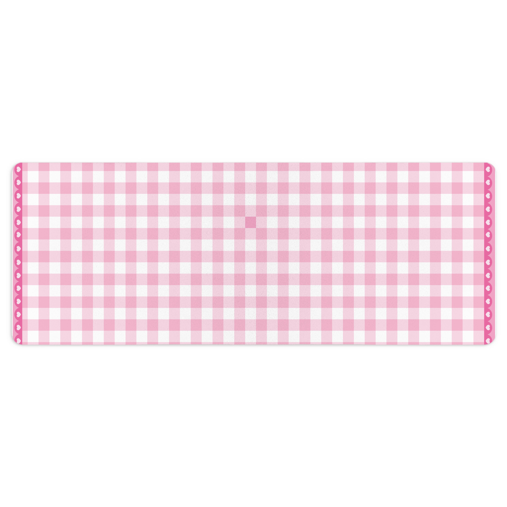 （画像用） Hello Kitty ハローキティ ステッチ加工 大判デスクマット／滑り止めマウスパッド