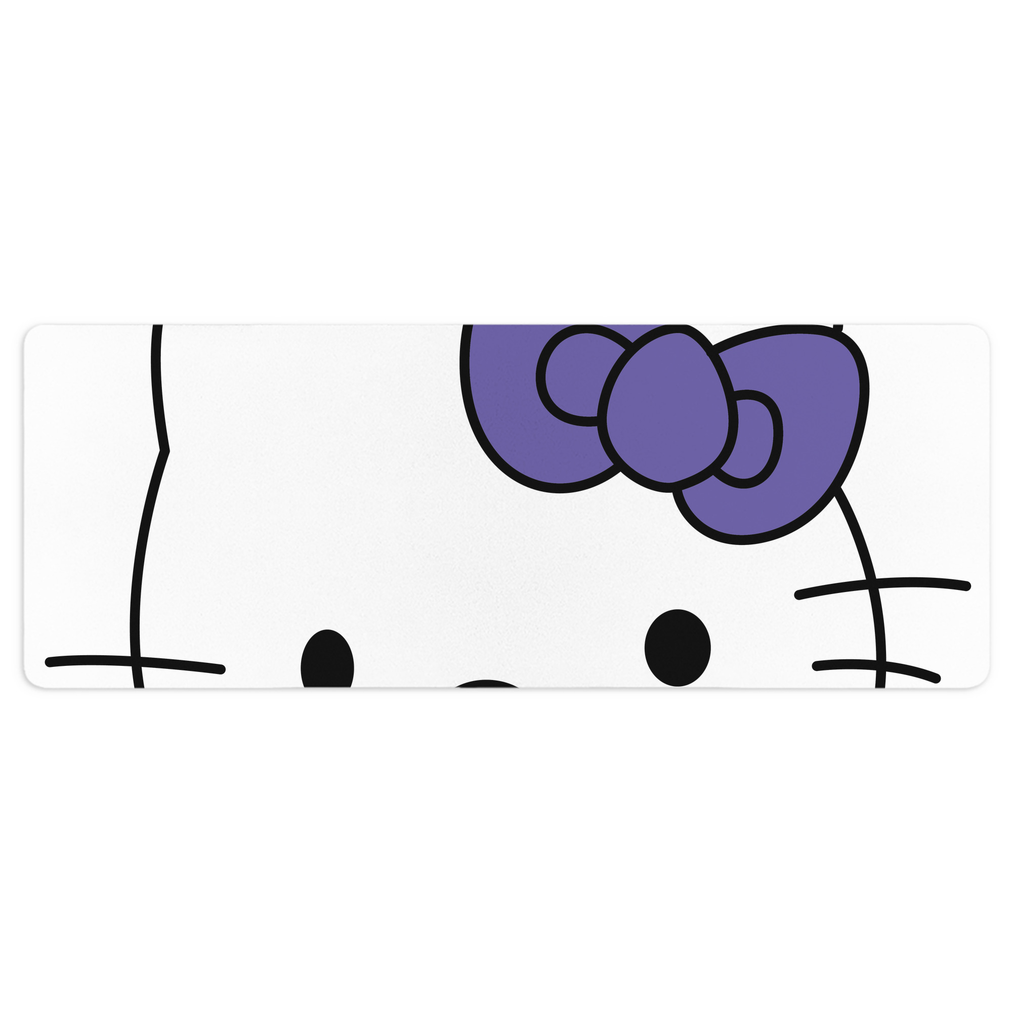 （画像用） Hello Kitty ハローキティ ステッチ加工 大判デスクマット／滑り止めマウスパッド