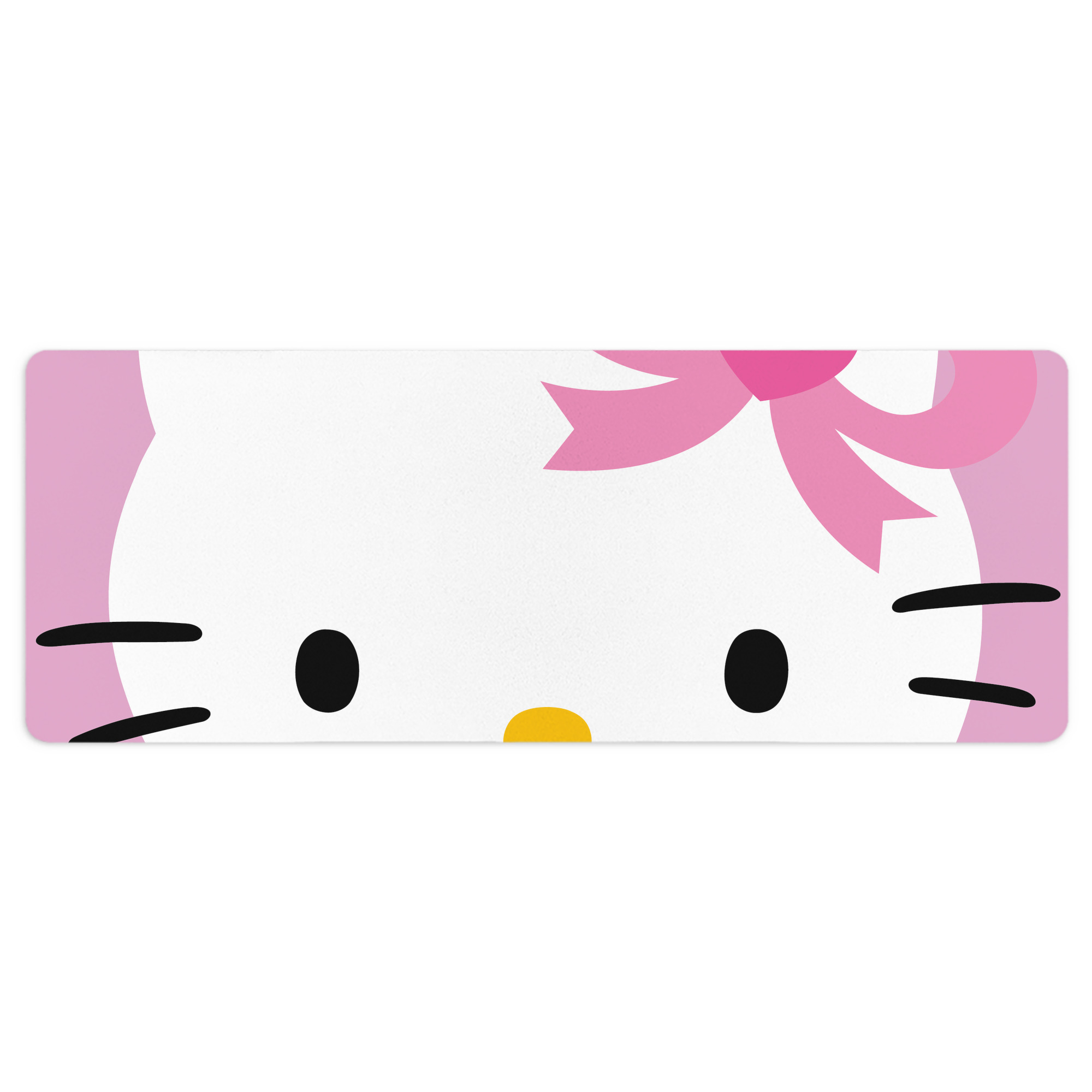 （画像用） Hello Kitty ハローキティ ステッチ加工 大判デスクマット／滑り止めマウスパッド