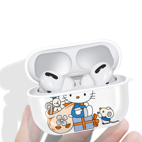 Hello Kitty ハローキティ 【AirPods Pro用】ハードシェル保護ケース 耐衝撃・防指紋・カラビナ付き商品仕様
