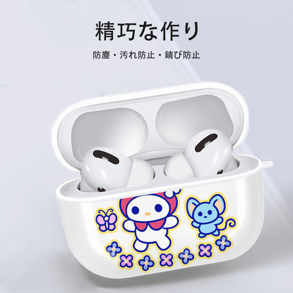 Hello Kitty ハローキティ 【AirPods Pro用】ハードシェル保護ケース 耐衝撃・防指紋・カラビナ付き商品仕様