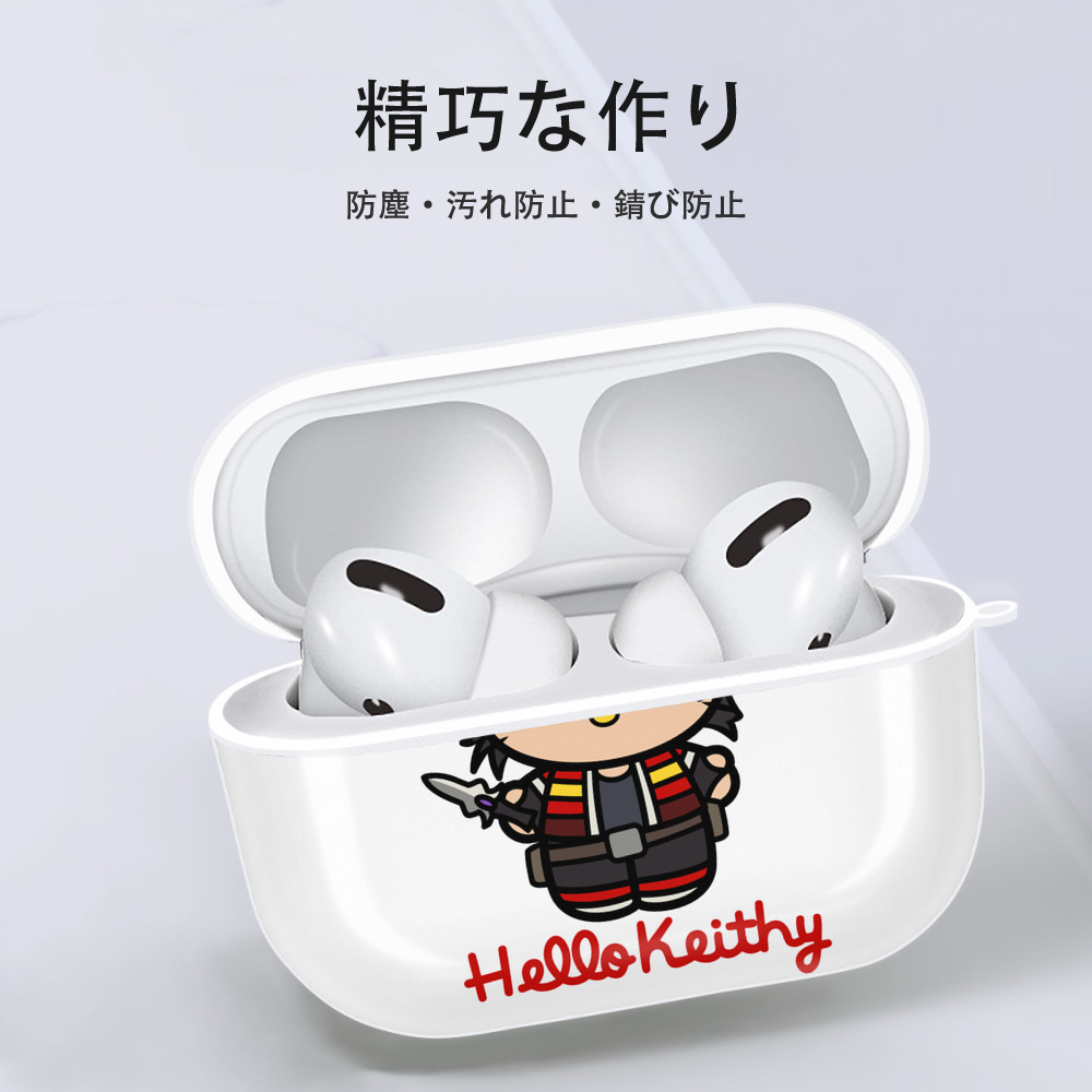 Hello Kitty ハローキティ 【AirPods Pro用】ハードシェル保護ケース 耐衝撃・防指紋・カラビナ付き商品仕様