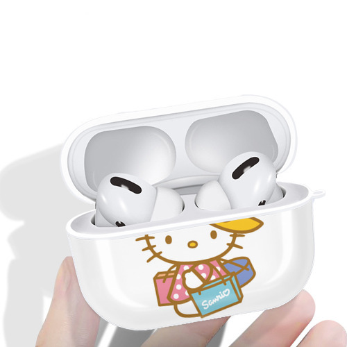 Hello Kitty ハローキティ 【AirPods Pro用】ハードシェル保護ケース 耐衝撃・防指紋・カラビナ付き商品仕様